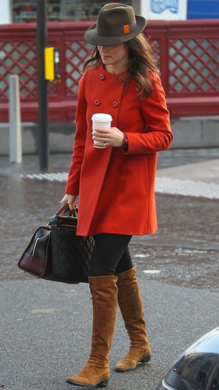 Pippa Middleton is seen on January 05, 2012 in London