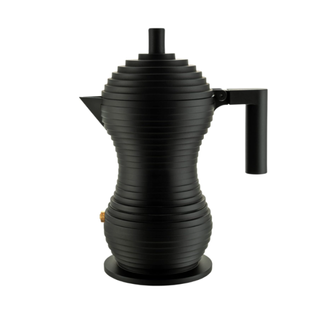 Alessi Mdl02/3 Bb Pulcina Stovetop Espresso Maker Black, 1-Cup