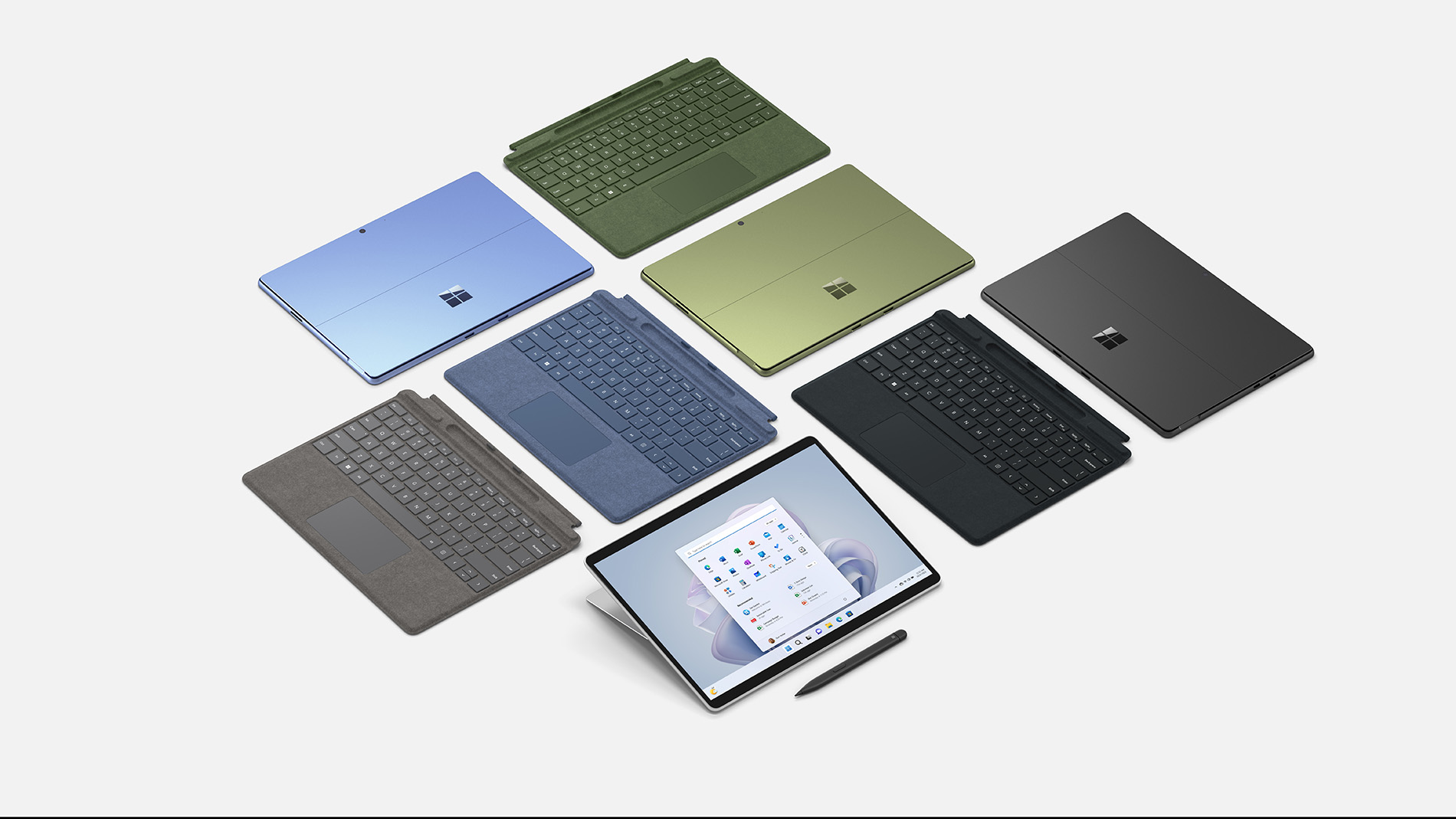 9 kolorów Surface Pro