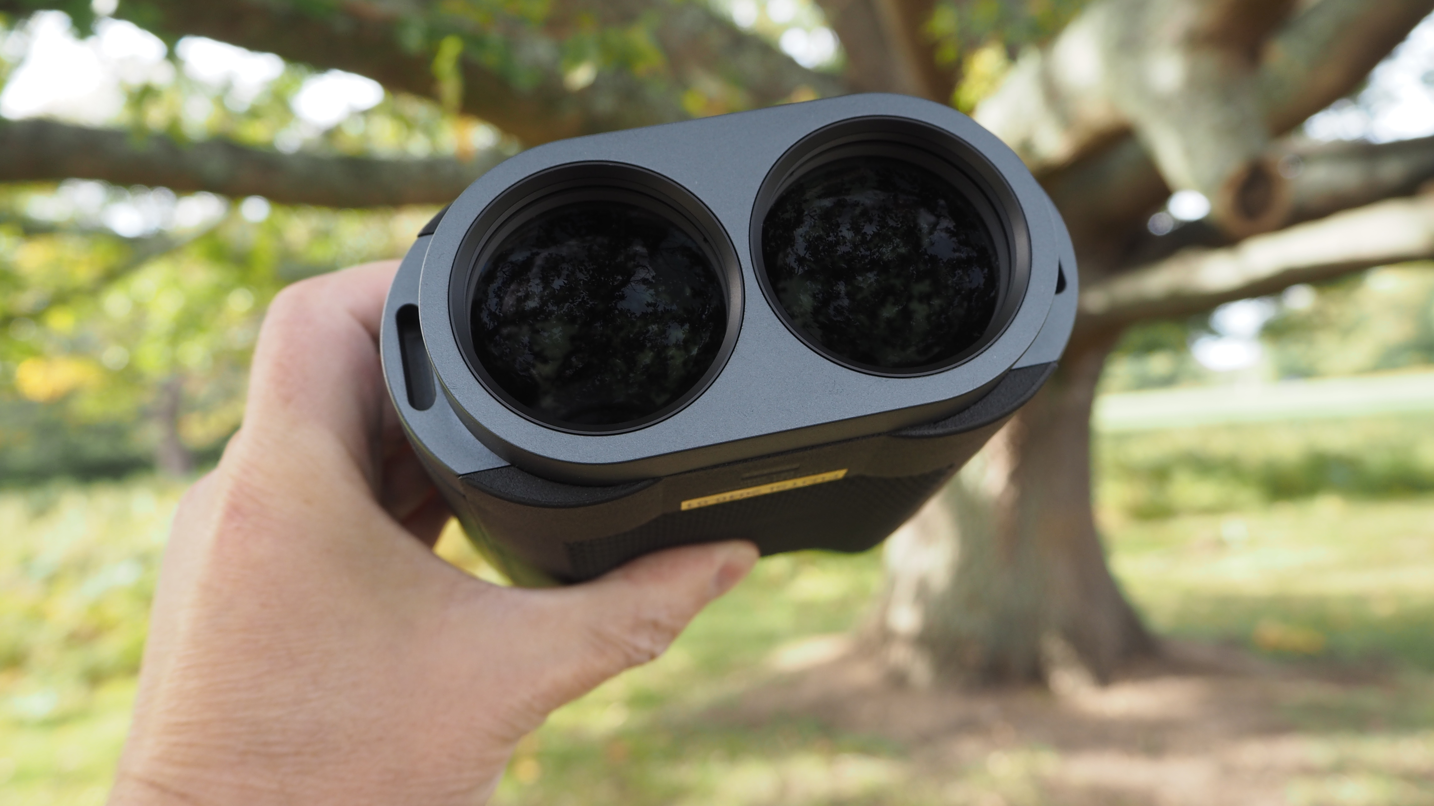 Fujifilm Fujinon Techno-Stabi TS-L 2040 held in a person's hands