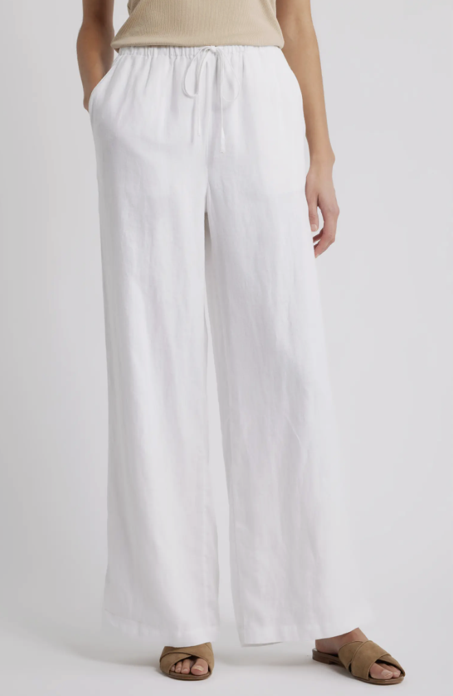 Caslon&amp;reg;, Easy Wide Leg Linen Pants