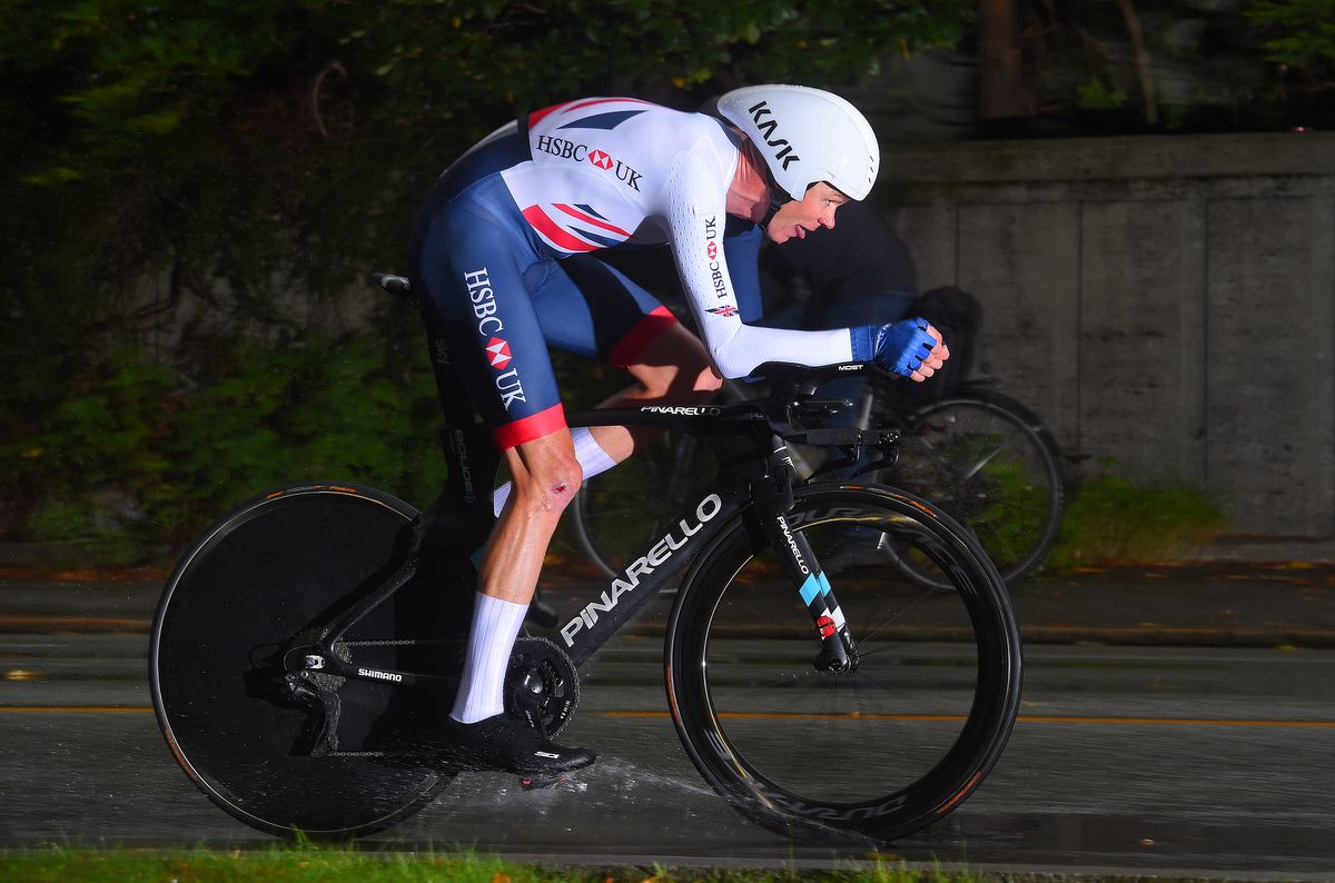 Chris Froome (Great Britain) went with a 56/44 combo