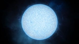 illustration of a large bluish-white star