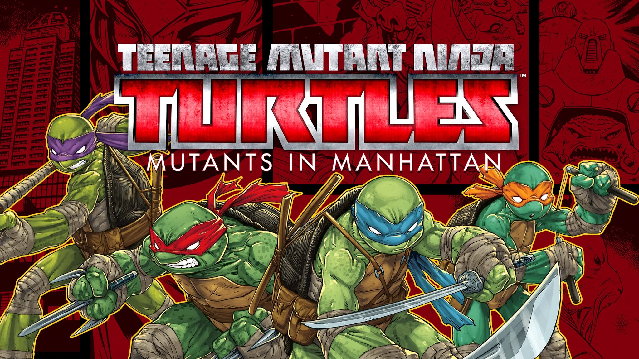 Tmnt manhattan. Teenage Mutant Ninja Turtles: Mutants in Manhattan (2016). TMNT Mutant Mayhem 2023. Черепашки ниндзя Mutants in Manhattan. Черепашки ниндзя игра.