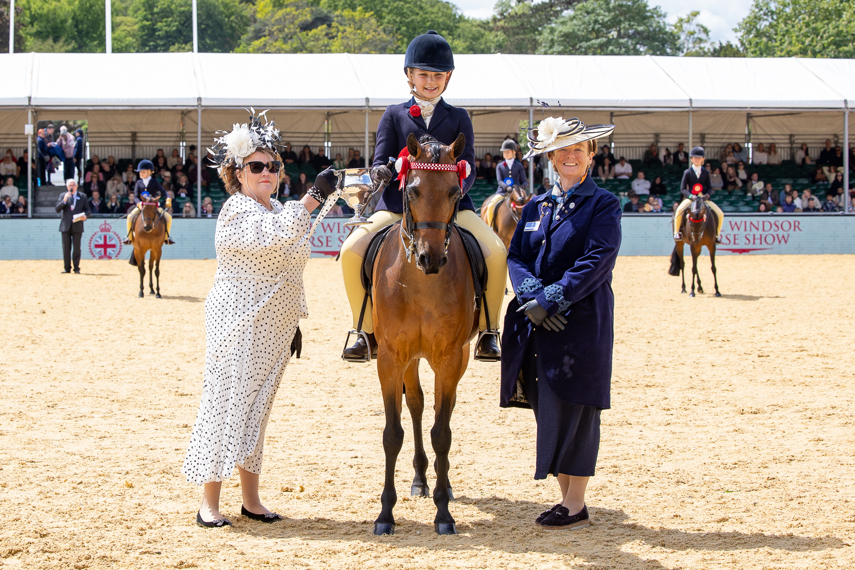 Champion show pony at Windsor Horse Show 2026, Stoneleigh Showtime and Isabella Walker and Stoneleigh Showtime