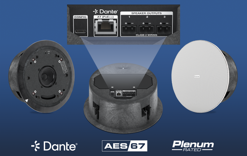 Extron's new PoE speaker. 