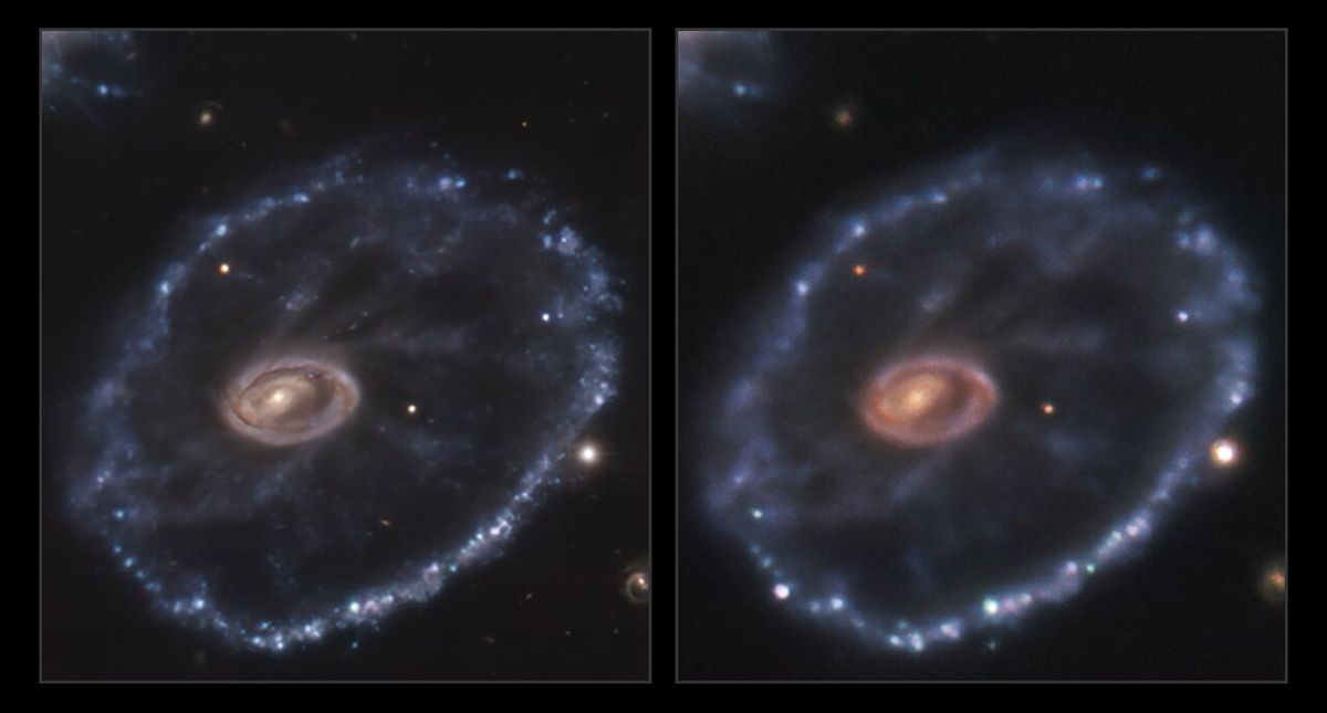 Nueva supernova identificada en la extraña galaxia Cartwheel