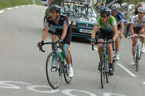Pete Kennaugh and Geraint Thomas (Team Sky)
