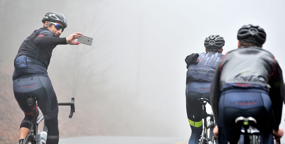 George Hincapie taking over photography duties.