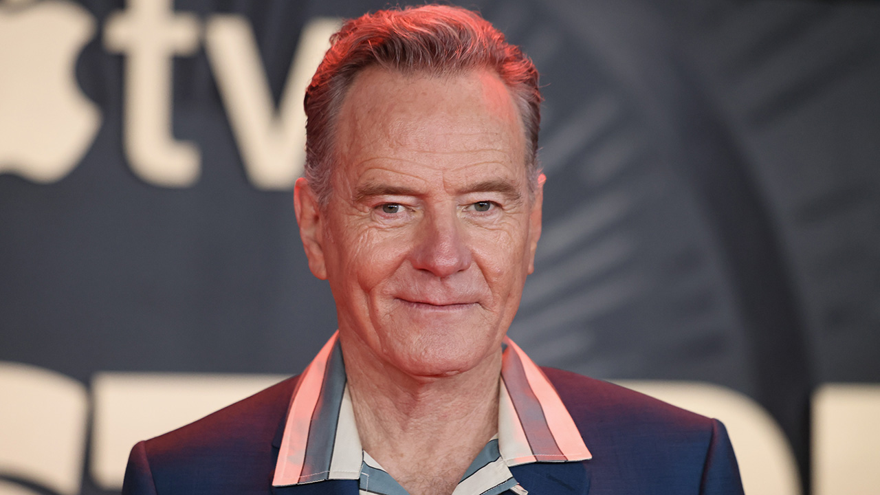 Bryan Cranston at a press event for Apple TV+ show The Studio