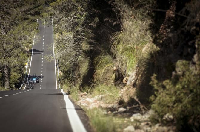 Team Sky out training in Mallorca