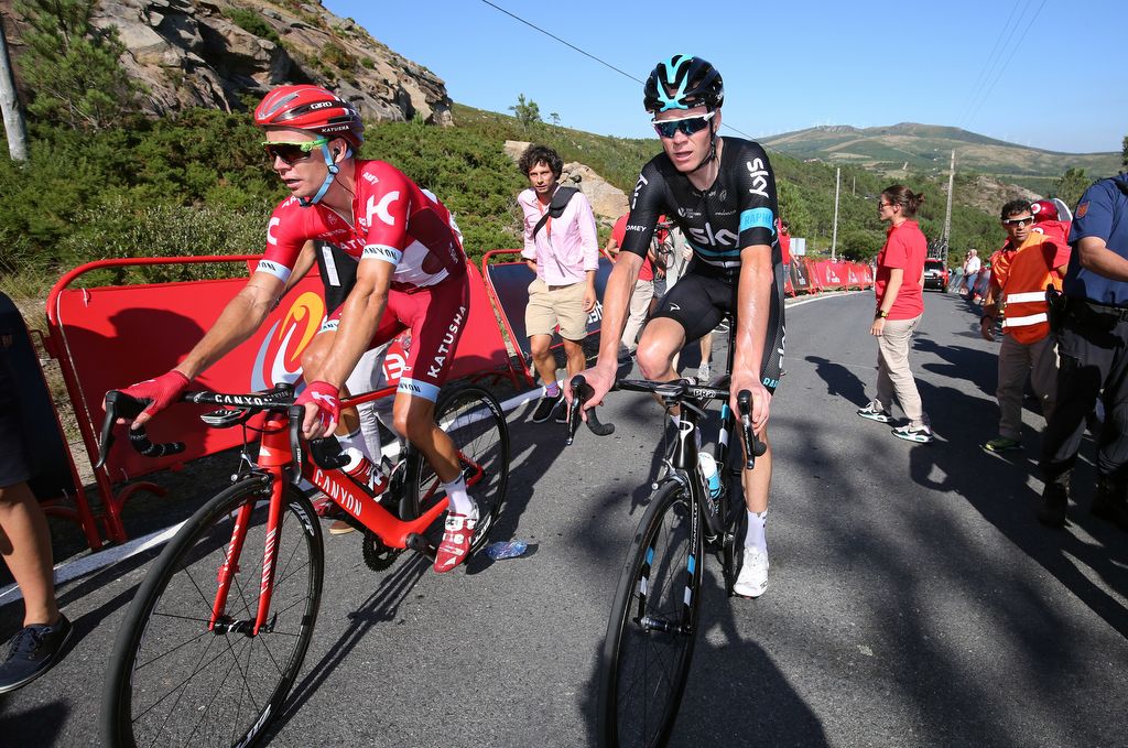 Chris Froome (Team Sky) after finishing the stage