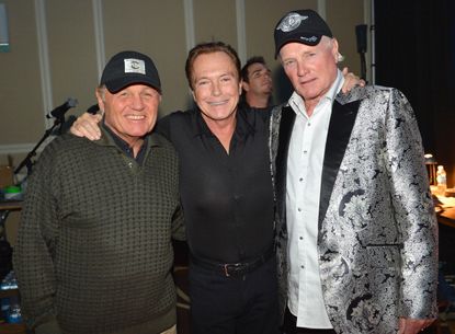 David Cassidy, center, with Bruce Johnston and Mike Love of the Beach Boys.