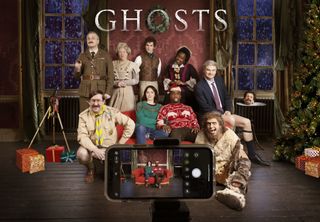 Ghosts Christmas special 2022 cast shot
