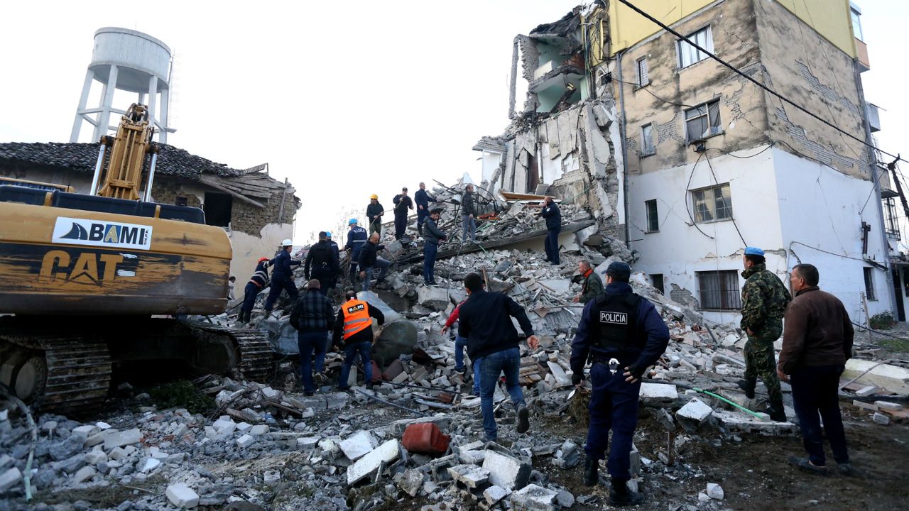 Thumane Albania Earthquake