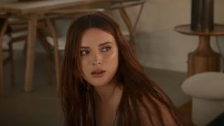 Bella Thorne looking concerned in the Find Your Friends trailer.