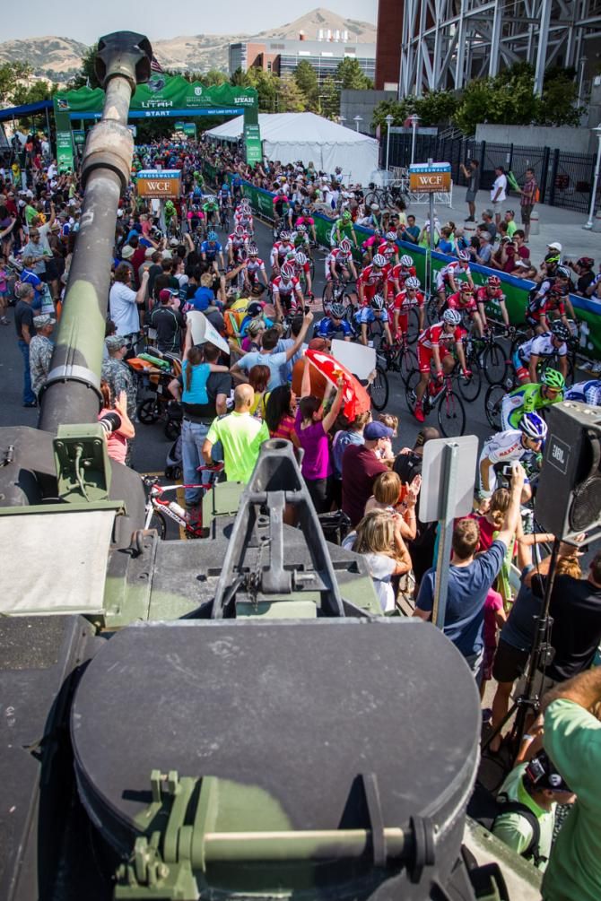 The National Guard brought out big firepower to start todays race.