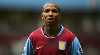 Ashley Young in action for Aston Villa.