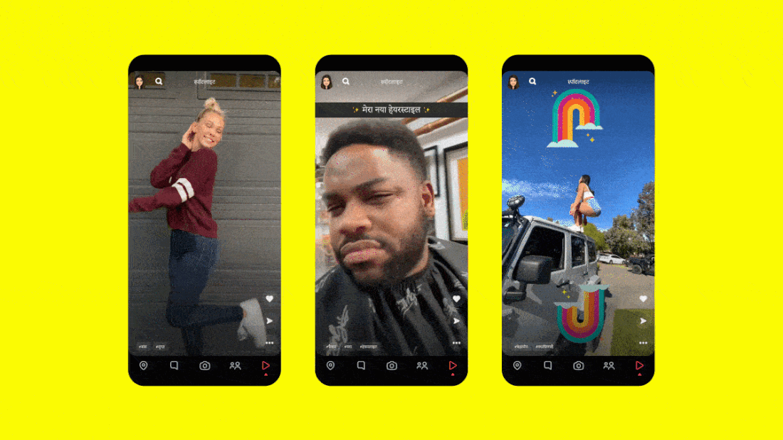 Snapchat&#039;s short video platform Spotlight