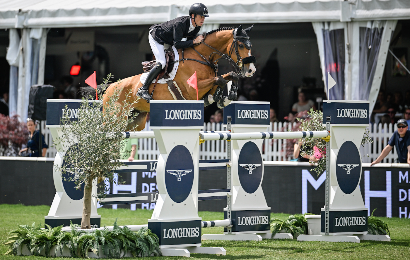 Scott Brash and Hello Jefferson win the Longines grand prix of St Gallen.