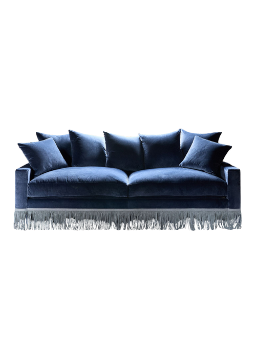 Hadley Upholstered Fringe Trimmed Sofa