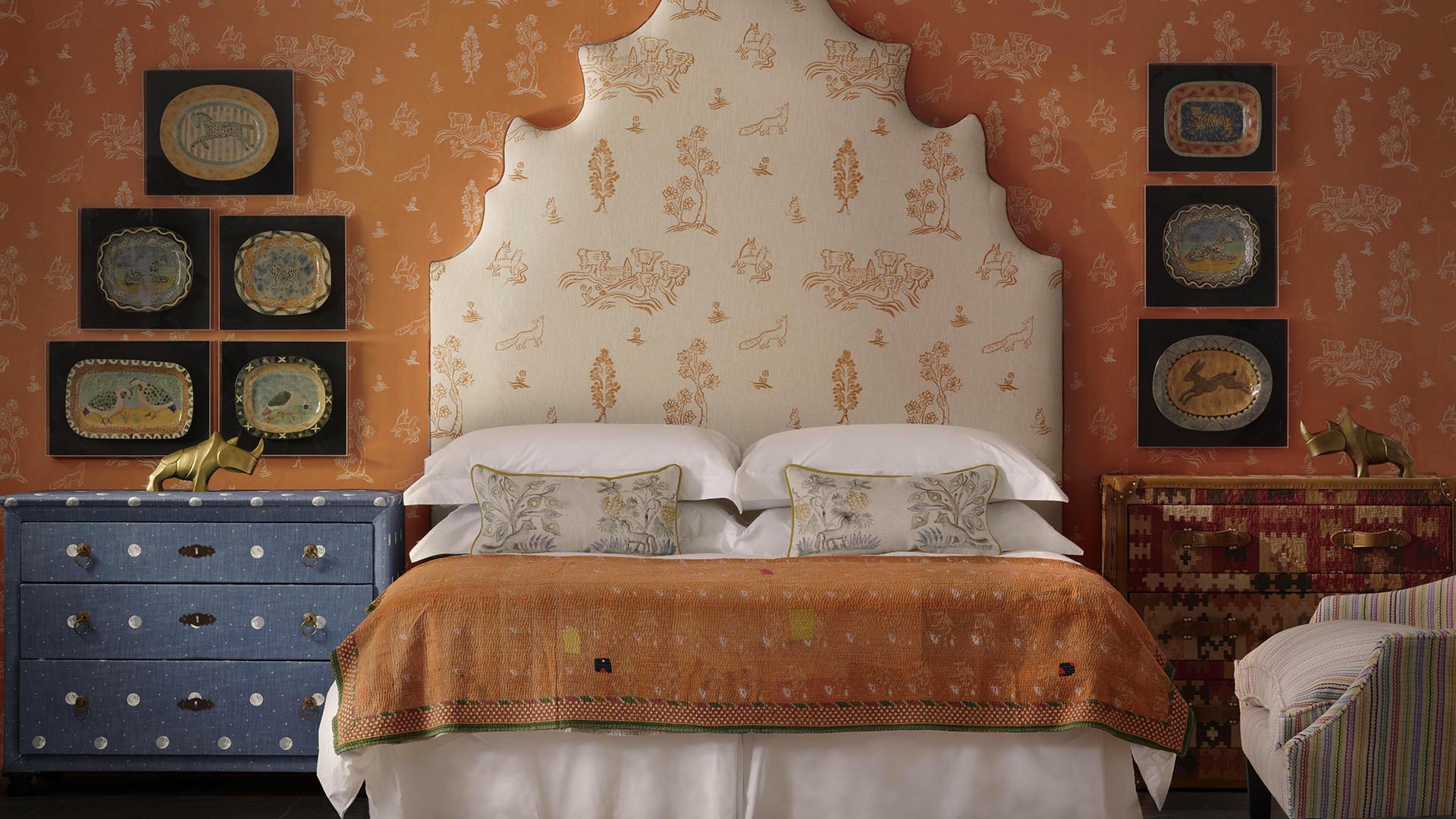 Floral bedroom