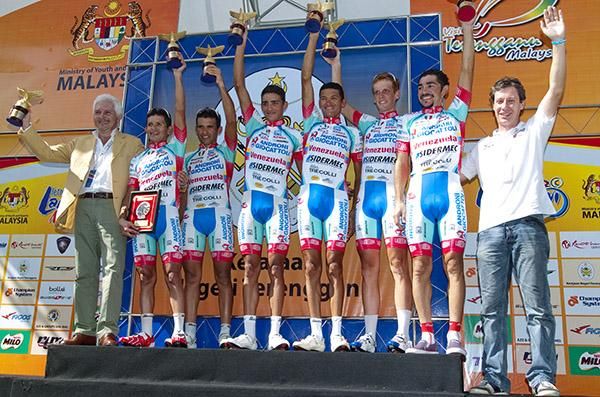 The winning team overall on the GC classification was Androni Giocattoli.