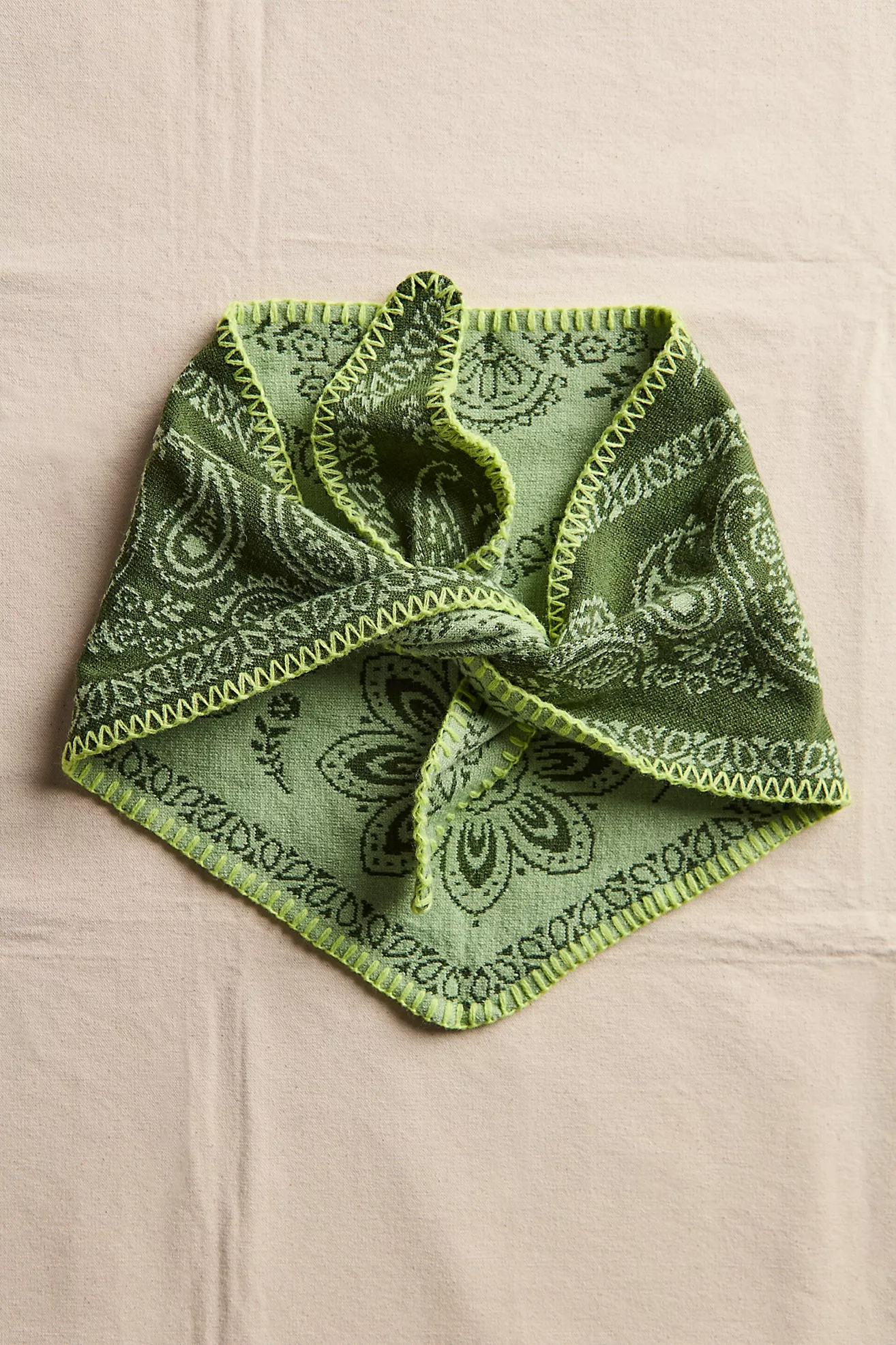 Carmen Knitted Triangle Bandana