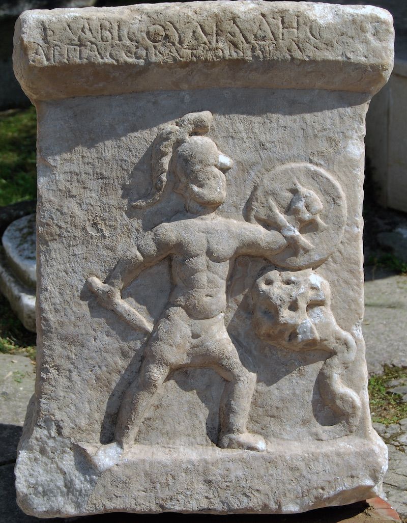 an ancient altar showing a mythical battle was discovered in Turkey.