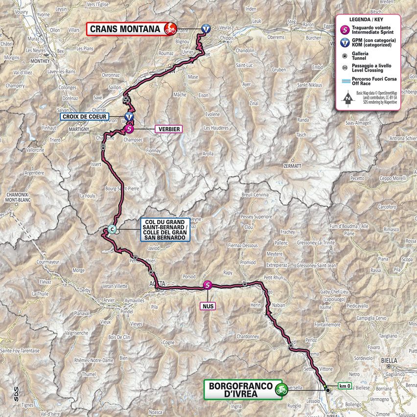 Maps and profiles of the 2023 Giro d'Italia