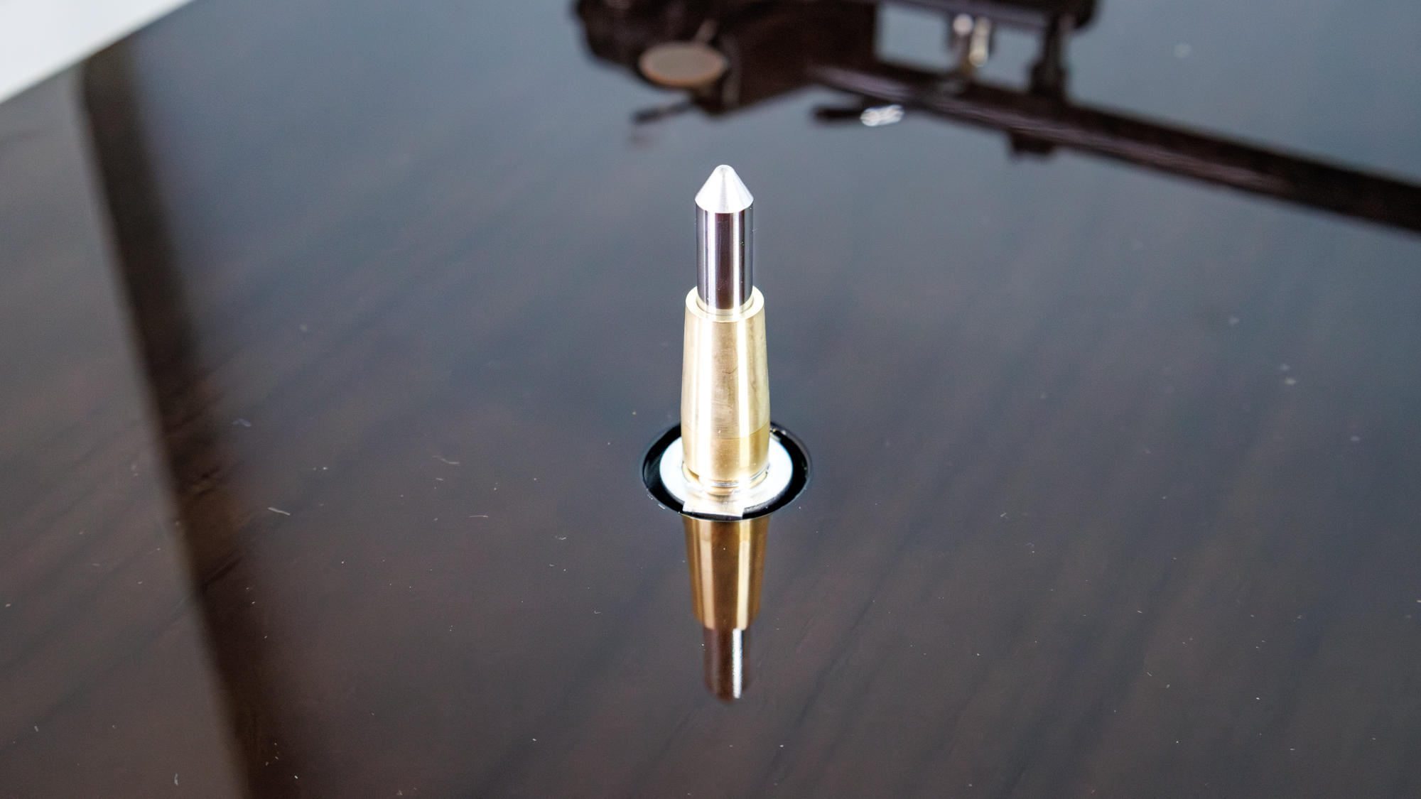 Fluance RT87 turntable on a white table