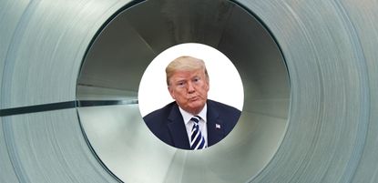 President Trump and steel.