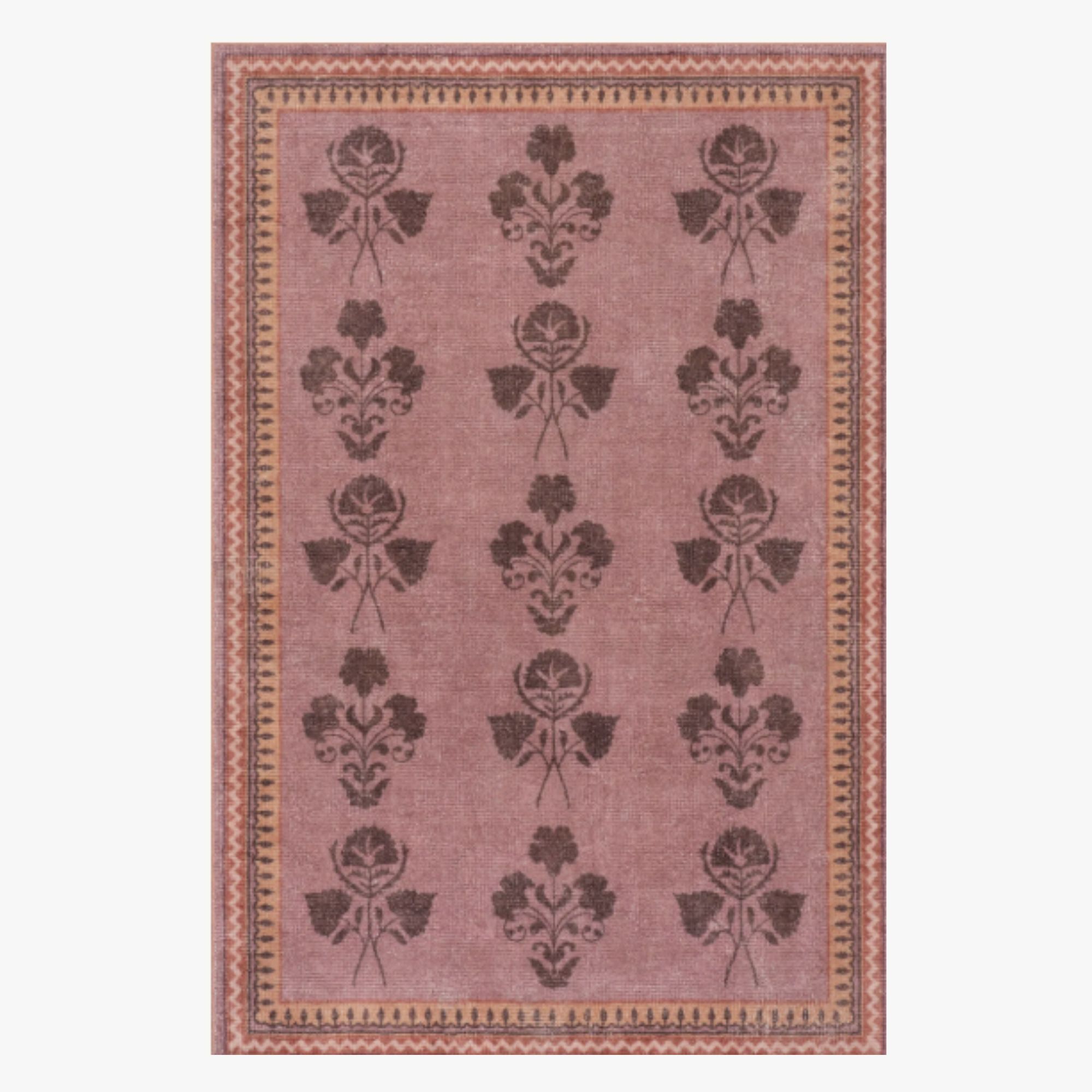 Floris Hand-Tufted Floral Wool-Blend Rug
