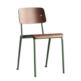 Mio - Lichen Walnut and Metal Chair