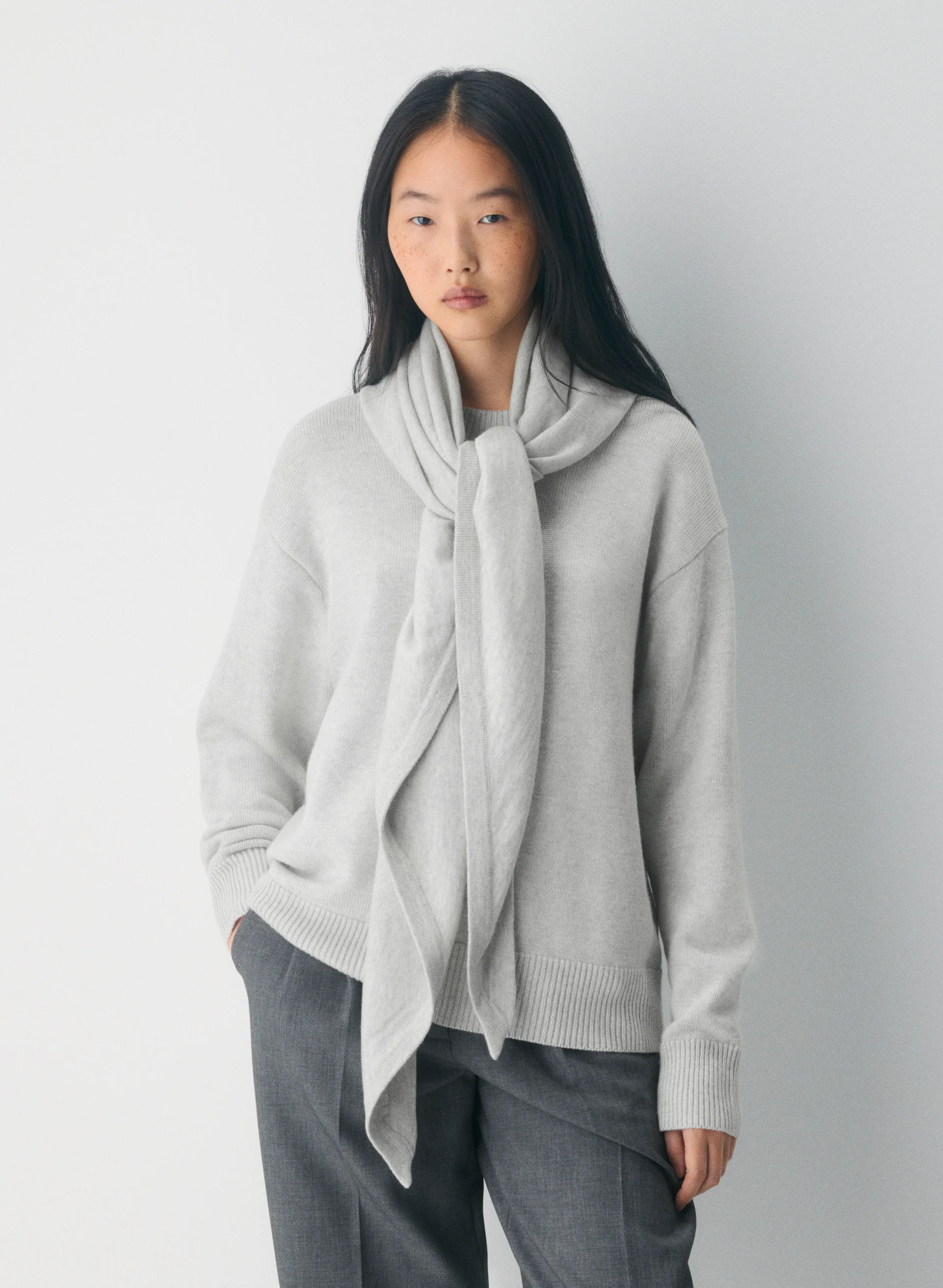 Merino Wool Triangle Scarf