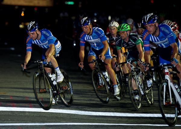 Jake Keough (Left) and team at the front
