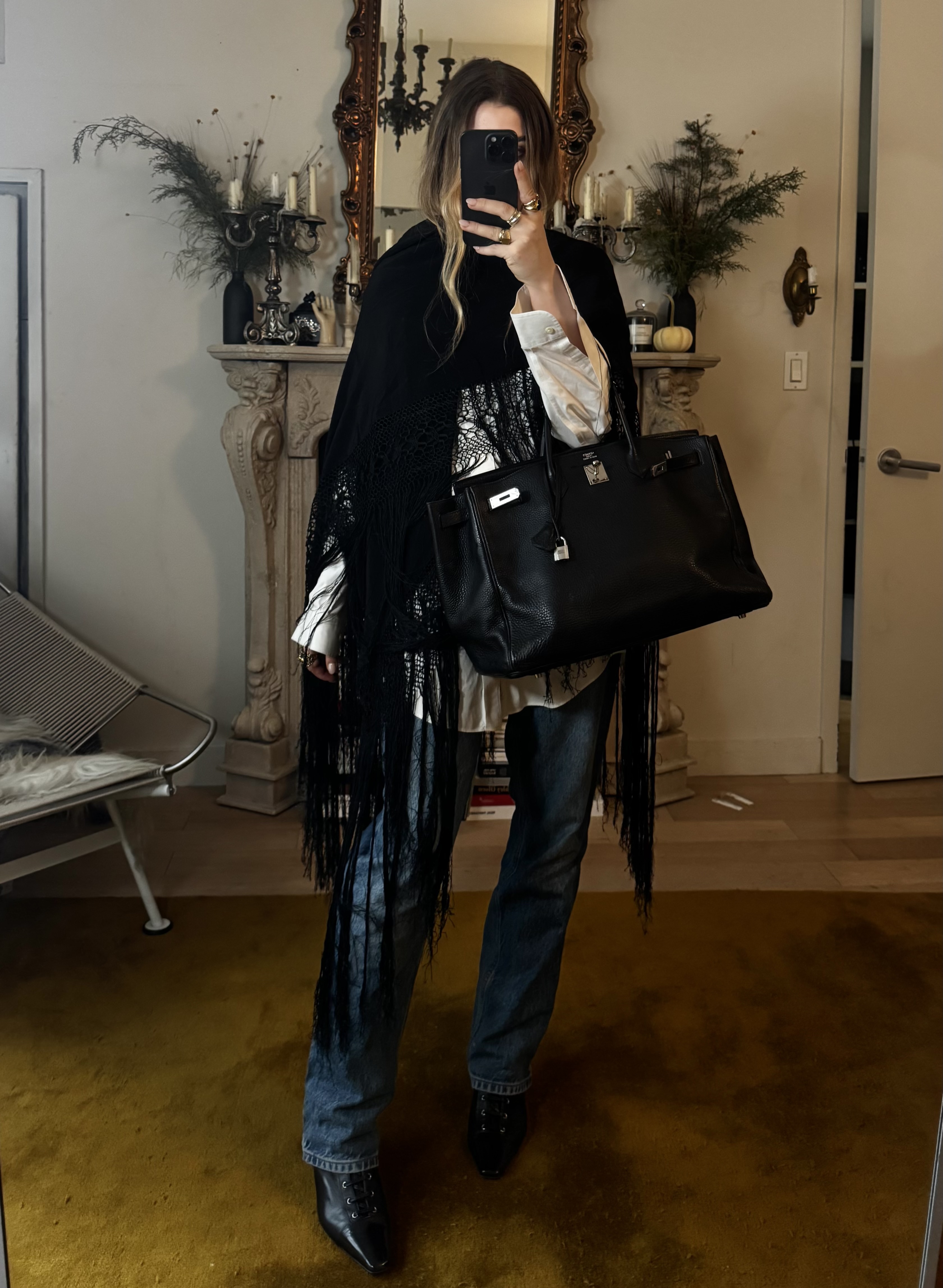 Christina Grasso wearing Victorian boots