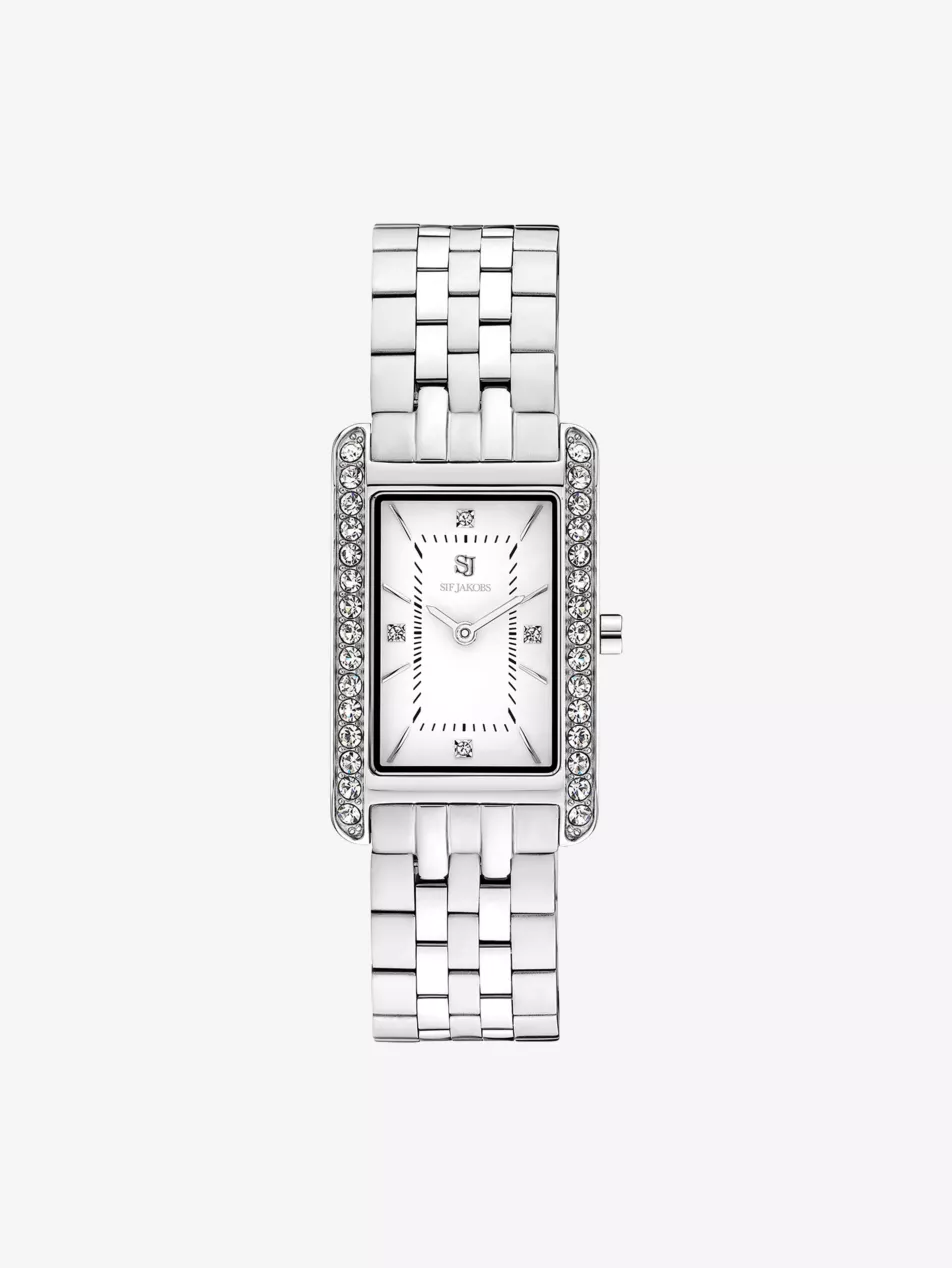 Martina Stainless-Steel and Zirconia Watch