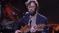Eric Clapton during his 1992 MTV Unplugged performance
