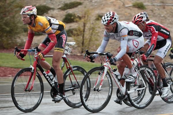 Phil Gaimon (Kenda/5 Hour Energy) and Francisco Mancebo (Competitive Cyclist) stuck close to each other.