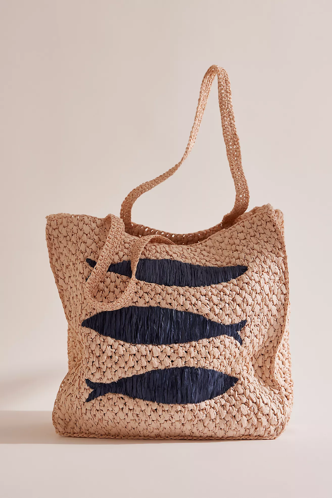 Farmers Market Raffia Tote