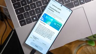 Signing up for the One UI 8 beta 1 on a Samsung Galaxy S25 Ultra