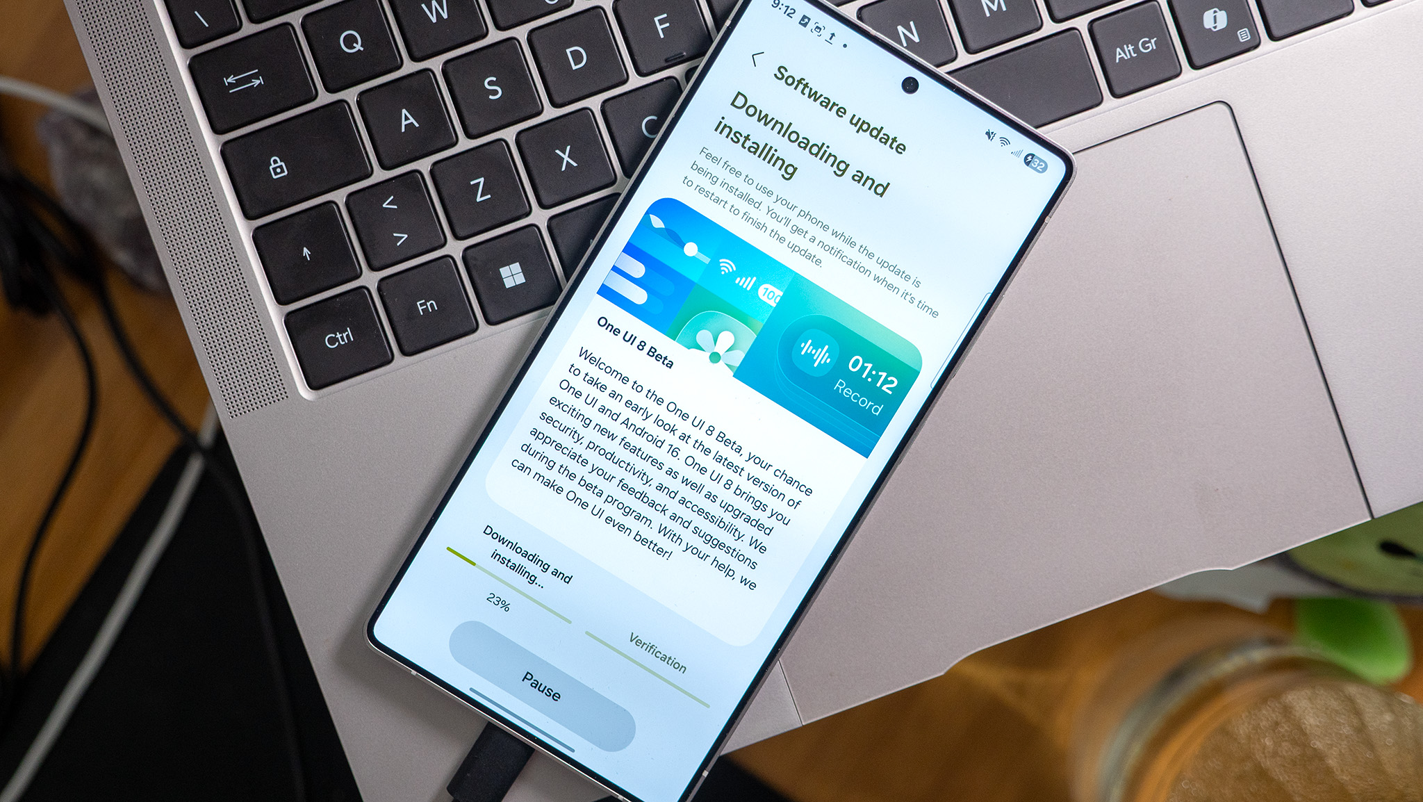 Signing up for the One UI 8 beta 1 on a Samsung Galaxy S25 Ultra