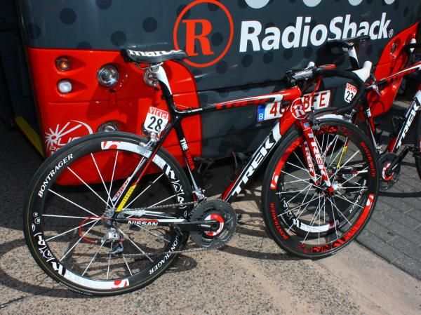 Team Radioshack went with their usual Trek Madones today.