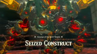 Seized Construct getting ready to fight Link