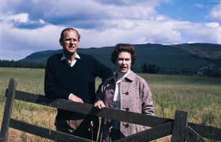 Queen Elizabeth II and Prince Philip at Balmoral, Scotland, 1972