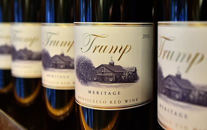 Trump presidency could lead to decline in trump brand wine sales. 