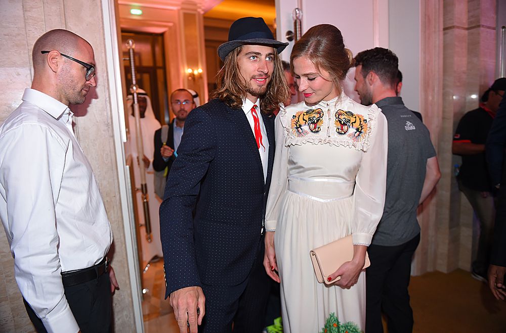 2016 UCI Gala - Peter and Katarina Sagan enter the gala