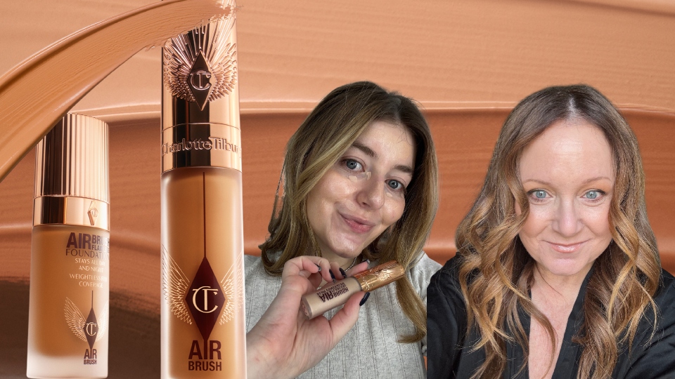 charlotte tilbury concealer with two women testing