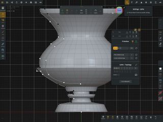 Using the Lathe tool in Nomad Sculpt to make pottery